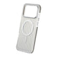 Mobilskal Korrugerad Magsafe för iPhone 17 Pro Max - Silver