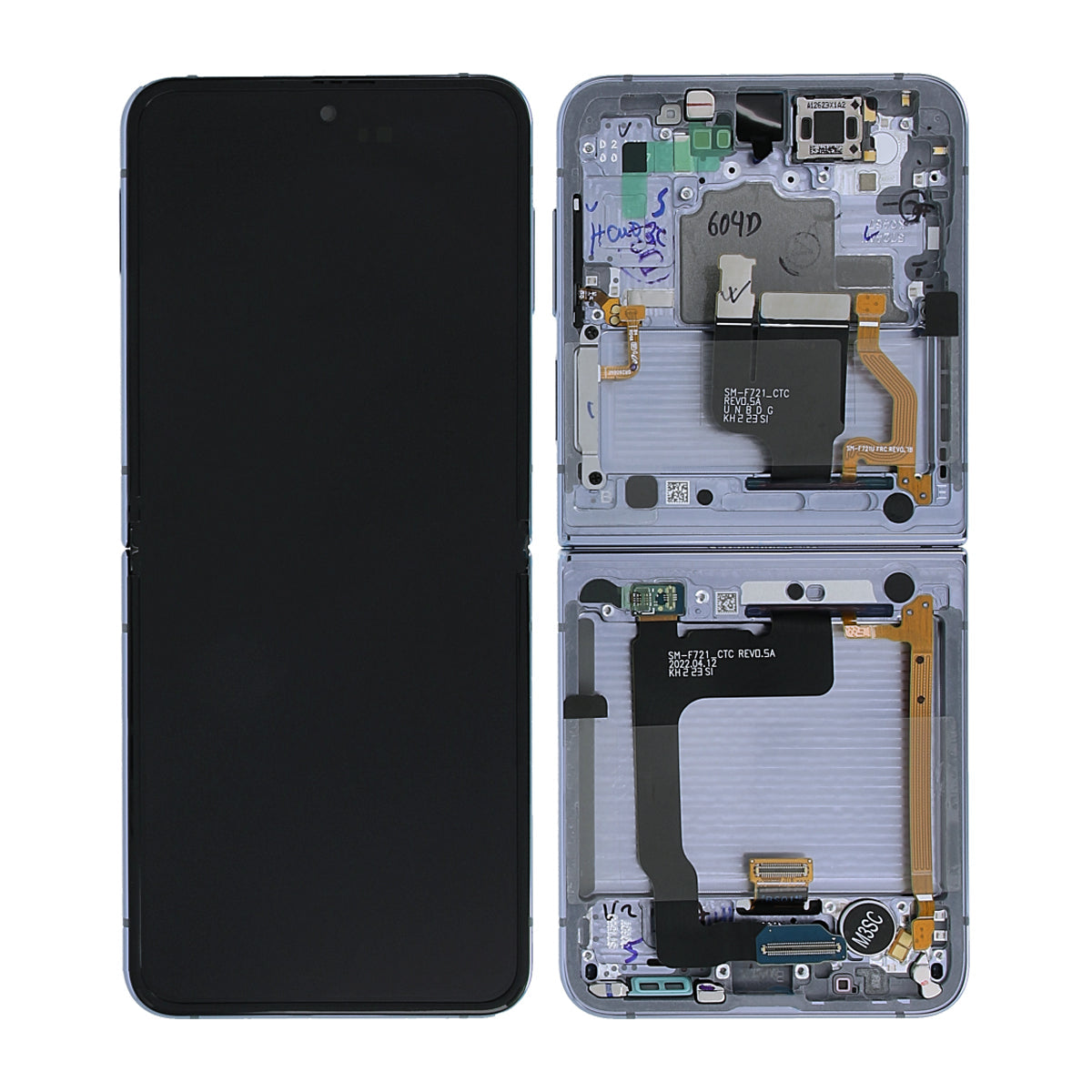 Samsung Galaxy Z Flip 4 Skärm med LCD Display Original - Svart