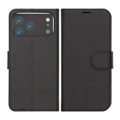 Plånboksfodral med stativ till iPhone 17 Pro Max - Svart
