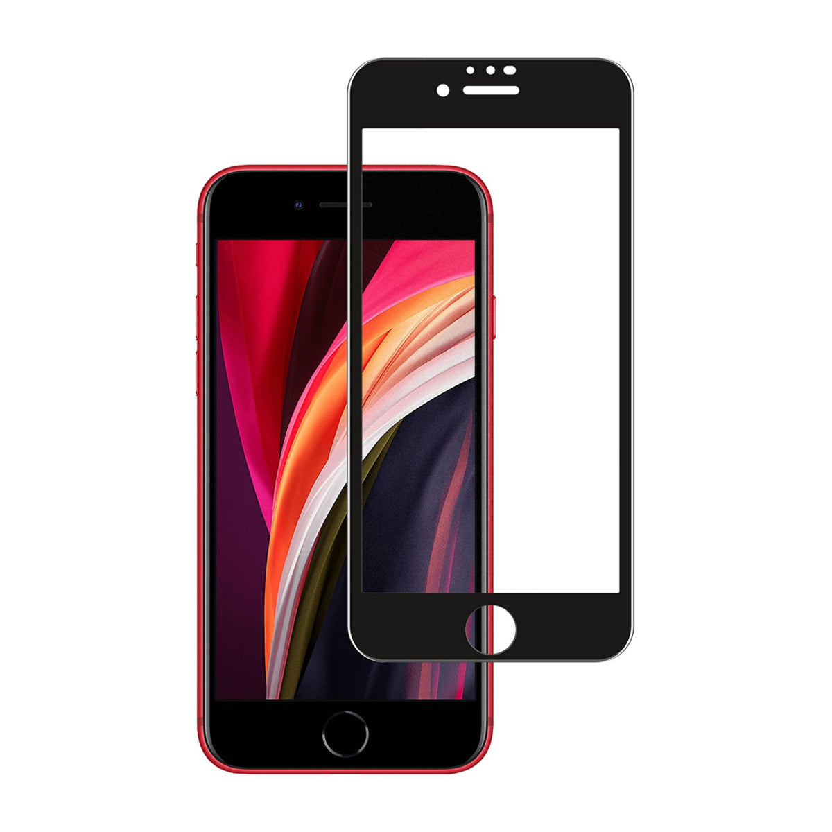 Rvelon Skärmskydd för iPhone 8/SE 2020/2022 Härdat Glas 2.5D - miljö