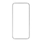 Rvelon iPhone 16 Pro Max/ iPhone 17 Pro Max Screen Protector - Tempered Glass Aluminum 2.5Dbulk