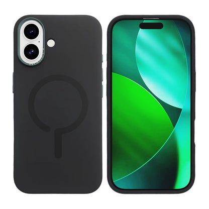 Metal Eagle Eye Liquid Magnetic Silicone Case iPhone 17 Black