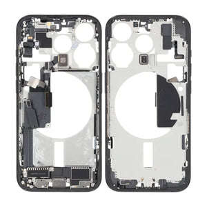 iPhone 15 Pro Back Cover Middle Frame Original Black With Small Parts