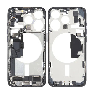 iPhone 15 Pro Back Cover Middle Frame Original Blue With Small Parts