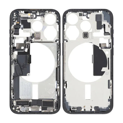 iPhone 15 Pro Back Cover Middle Frame Original Blue With Small Parts