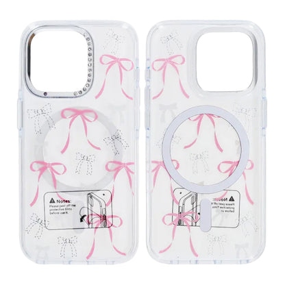 Skal Magsafe till iPhone 15 Pro Max - Transparent med rosett