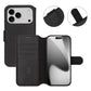 RV Genuine leather Wallet Case iPhone 17 Pro Max Black
