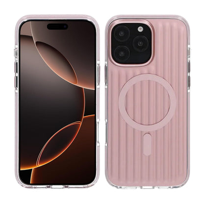 Mönstrat TPU Skal till iPhone 16 Pro med MagSafe - Rosa