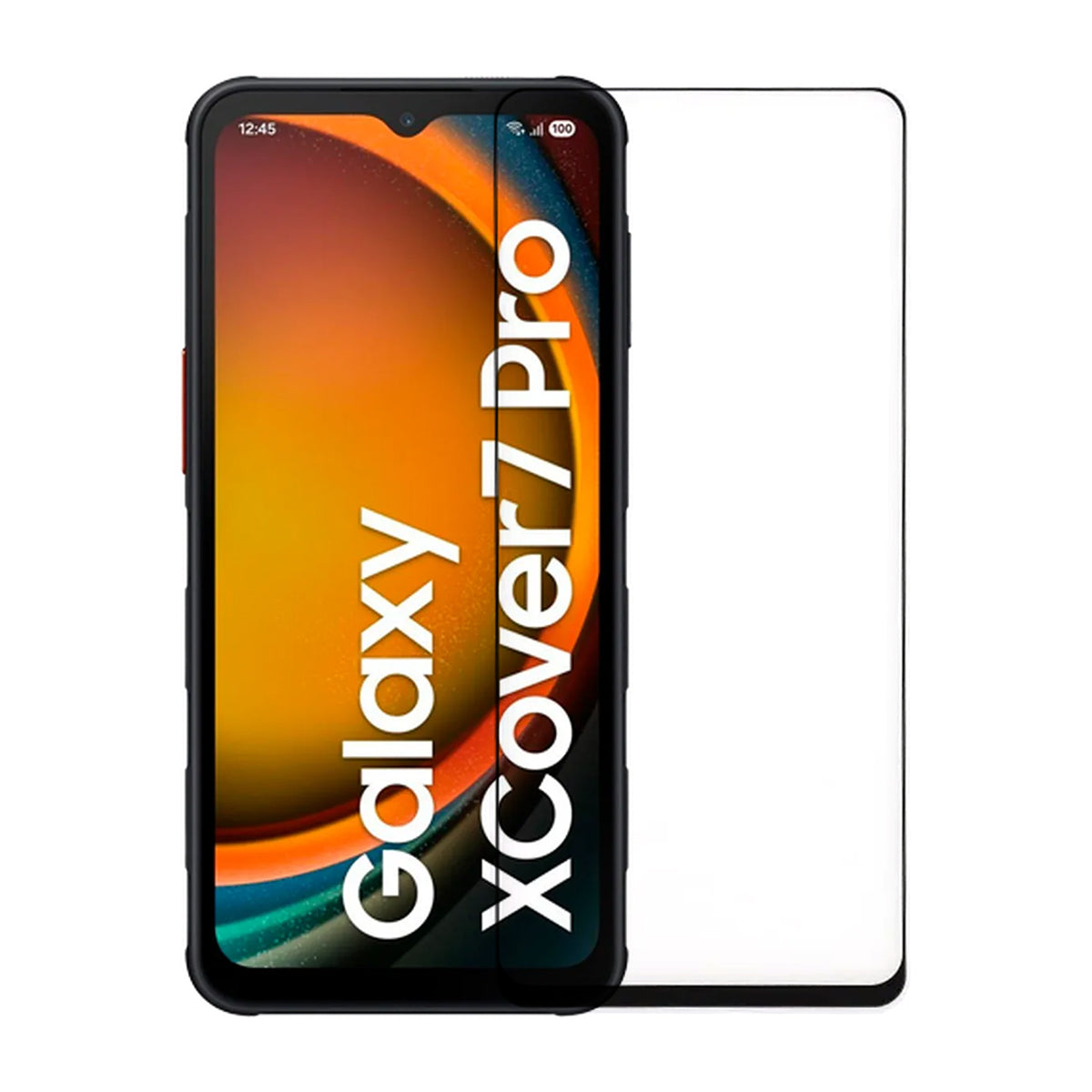 Samsung Xcover 7 Pro High aluminum screen printing full screen tempered film Bulk