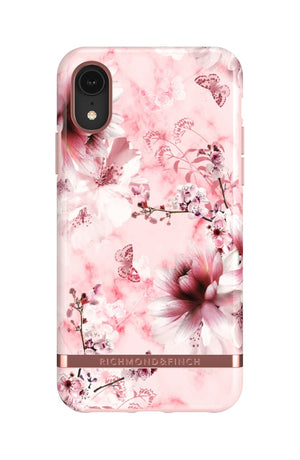 Richmond and Finch Pink Marble Floral iPhone XR