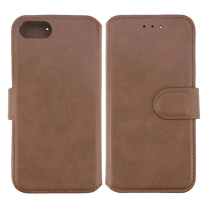 RV Leather Wallet Case - iPhone 7/8/SE 2020 - Brown