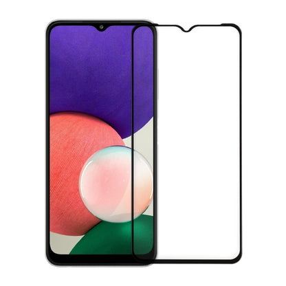 Skärmskydd Samsung Galaxy A22 5G - 3D Härdat Glas Svart Bulk