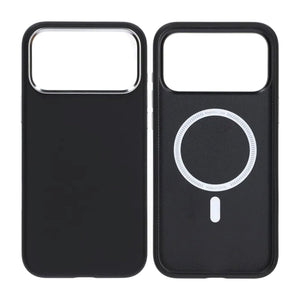 Mobilskal för iPhone 17 Pro Max - Kameraskydd Svart PU-läder