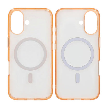 Mobilskal TPU Magsafe för iPhone 17 - Orange Transparent