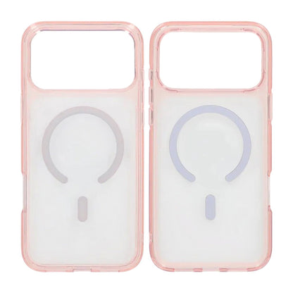 Mobilskal TPU Magsafe för iPhone 17 Pro - Rosa Transparent