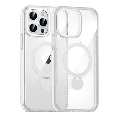 Pindun 360°Rotating Stand Magnetic Case For iPhone 14 Pro White