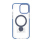 Pindun 360°Rotating Stand Magnetic Case For iPhone 14 Pro Blue