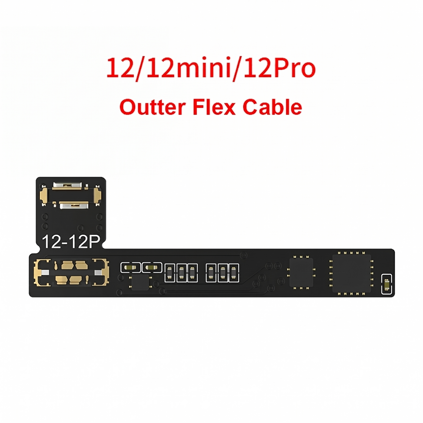 JC V1S Tag-On Battery Repair Cable + Outter Flex for iPhone 12/Mini/Pro