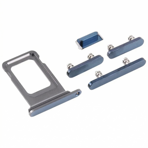 iPhone 12 Pro Sim Card Holder (Dual) + Side buttons - Blue
