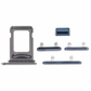 iPhone 12 Pro Sim Card Holder (Dual) + Side buttons - Blue
