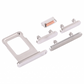 iPhone 12 Pro Sim Card Holder + Side buttons - White