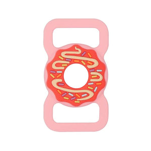 AirTag Fodral Silikon - Donut rosa