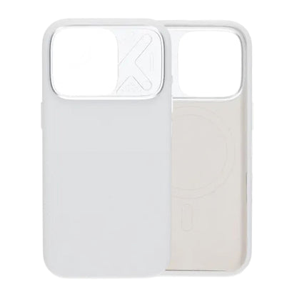 Silikonskal MagSafe med Kameraskydd till iPhone 16 Pro - Vit