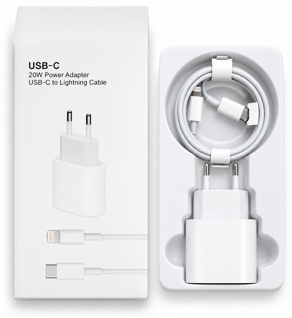 20W Power adapter + USB-C to lightning (Kopia)