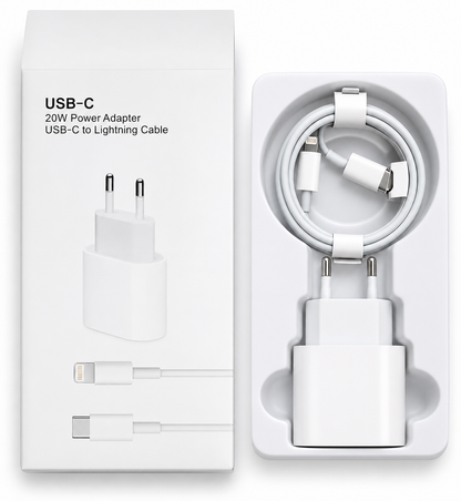 20W Power adapter + USB-C to lightning (Kopia)