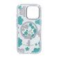 Gradient Floral Magnetic Case For iPhone 16 Pro Green