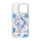 Gradient Floral Magnetic Case For iPhone 17 Pro Max Blue