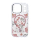 Gradient Floral Magnetic Case For iPhone 17 Pro Pink