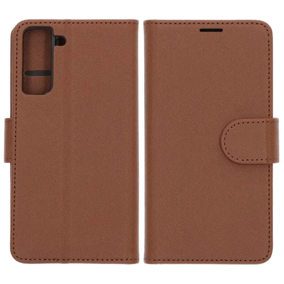 Samsung Galaxy S21 Wallet Case with Stand - Brown