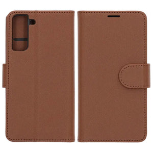 Samsung Galaxy S21 Wallet Case with Stand - Brown