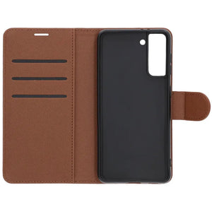 Samsung Galaxy S21 Wallet Case with Stand - Brown