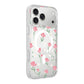 Blommigt Skal med Magsafe för iPhone 17 Pro Max - Rosa