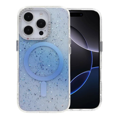 Glitter Diamond Magnetic Case - iPhone 16 Pro Max Blue