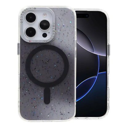 Glitter Diamond Magnetic Case - iPhone 16 Pro Max Black