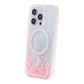 Diamond Quicksand Magnetic Case For iPhone 16 Pro Max Pink