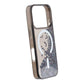 Diamond Quicksand Magnetic Case For iPhone 17 Pro Max Black