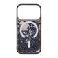 Diamond Quicksand Magnetic Case For iPhone 17 Pro Max Black