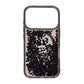 Diamond Quicksand Magnetic Case For iPhone 17 Pro Black