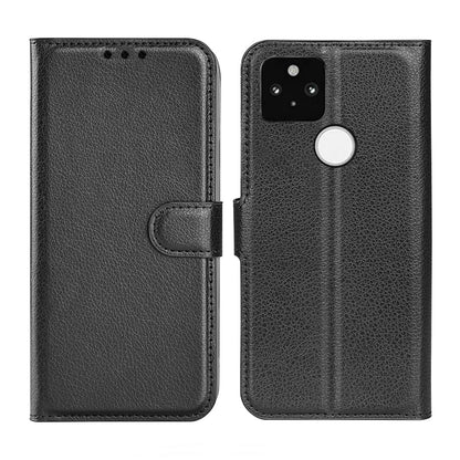 Google Pixel 5A Plånboksfodral med Stativ - Svart