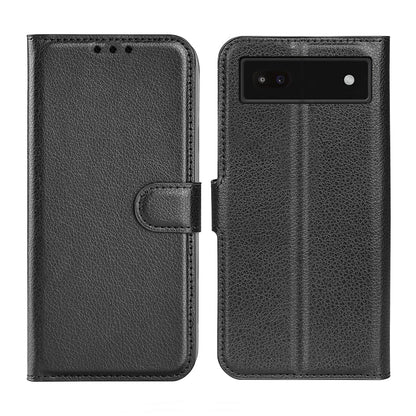 Google Pixel 6A Plånboksfodral med Stativ - Svart