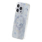 Laser Engraved Floral Rhinestone MagSafe Case For iPhone 16 Pro Purple Mini Daisy