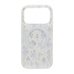 Laser Engraved Floral Rhinestone MagSafe Case For iPhone 17 Pro Max Purple Mini Daisy