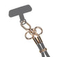 Silicone Short Phone Wrist Lanyard for Phone Case Dark Gray