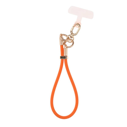 Silicone Short Phone Wrist Lanyard for Phone Case Orange