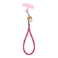 Silicone Short Phone Wrist Lanyard for Phone Case Rose red