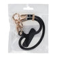 Silicone Short Phone Wrist Lanyard for Phone Case Black